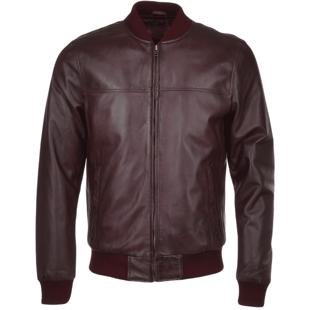 Men's Bomber Leather Jacket | Black, Brown, & Corodovan