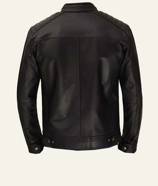 Men's Genuine Leather Jacket | Black