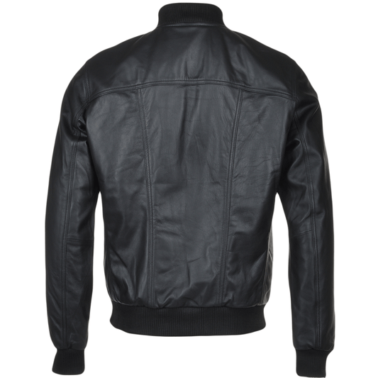 Men's Bomber Leather Jacket | Black, Brown, & Corodovan
