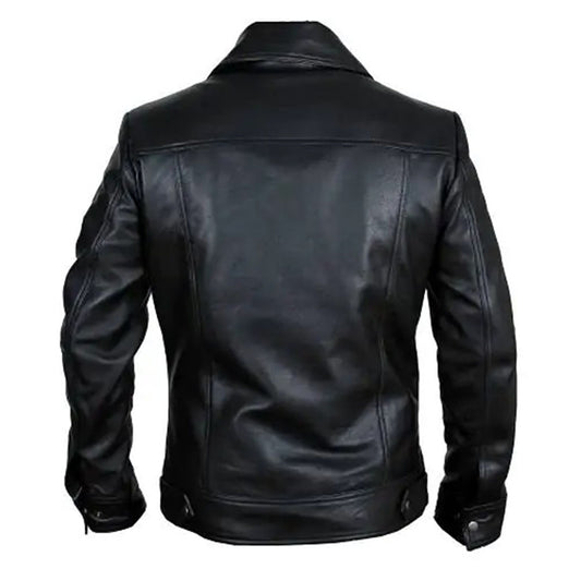 Men's Classic Leather Jacket | Black