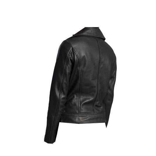 Women Asymmetrical Leather Jacket | Black