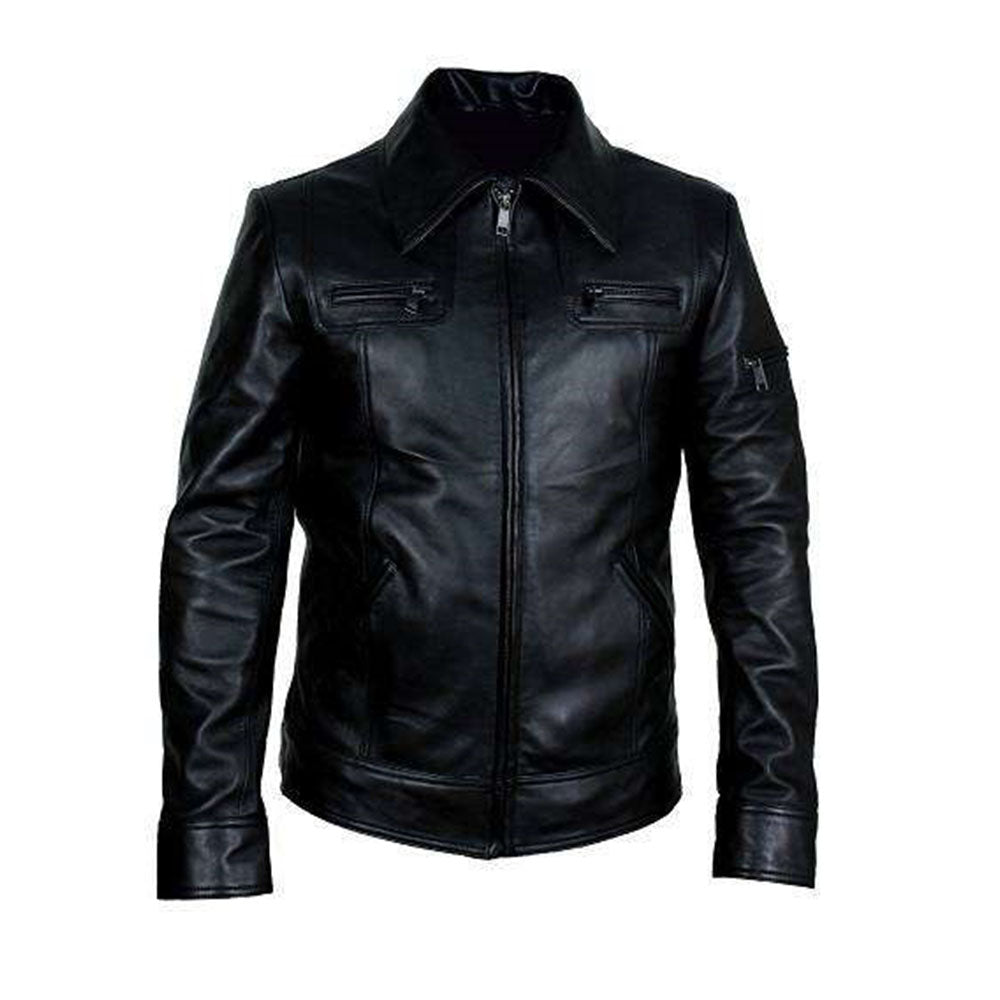 Men's Classic Leather Jacket | Black