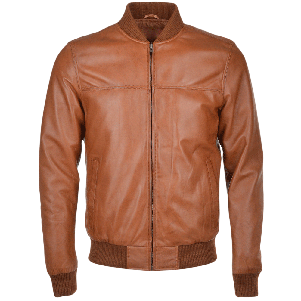 Men's Bomber Leather Jacket | Black, Brown, & Corodovan