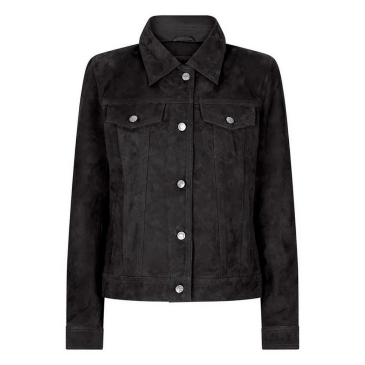 Women's Suede Vintage Jacket, Leather Biker Style | Black & Brown The Stitch Fit