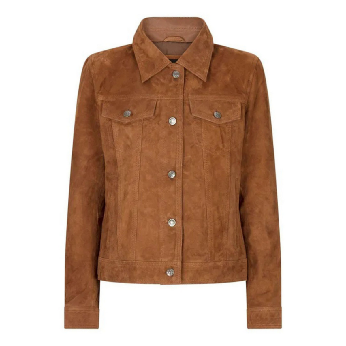 Women's Suede Vintage Jacket, Leather Biker Style | Black & Brown The Stitch Fit