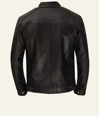 Men's Genuine Leather Jacket | Black The Stitch Fit