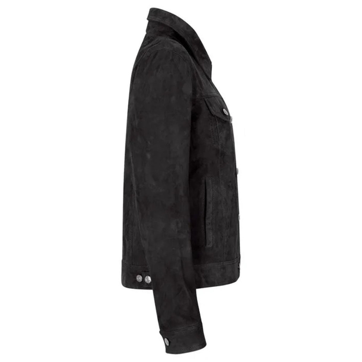 Women's Suede Vintage Jacket, Leather Biker Style | Black & Brown The Stitch Fit