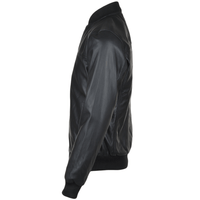 Men's Bomber Leather Jacket | Black, Brown, & Corodovan The Stitch Fit