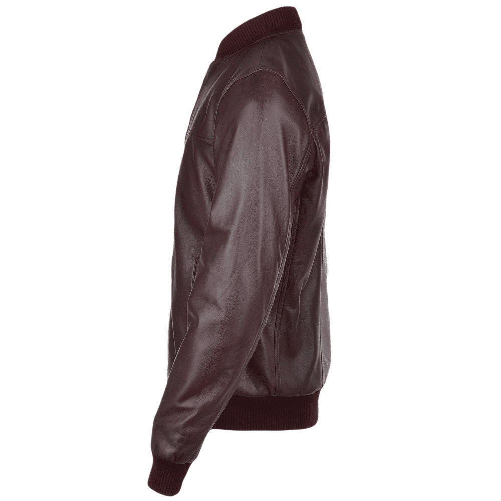 Men's Bomber Leather Jacket | Black, Brown, & Corodovan The Stitch Fit