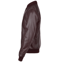 Men's Bomber Leather Jacket | Black, Brown, & Corodovan The Stitch Fit