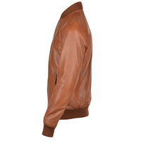 Men's Bomber Leather Jacket | Black, Brown, & Corodovan The Stitch Fit