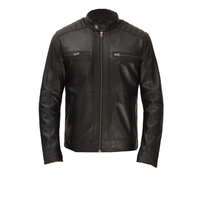 Men's Genuine Leather Jacket | Black The Stitch Fit