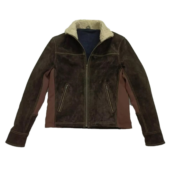 Men's Rick Grimes The Walking Dead Season 6 Real Suede Leather Jacket | Brown The Stitch Fit