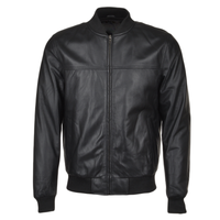 Men's Bomber Leather Jacket | Black, Brown, & Corodovan The Stitch Fit