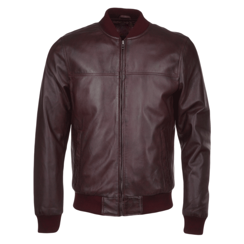 Men's Bomber Leather Jacket | Black, Brown, & Corodovan The Stitch Fit