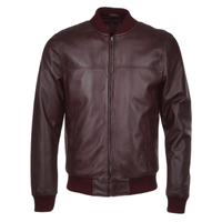 Men's Bomber Leather Jacket | Black, Brown, & Corodovan The Stitch Fit