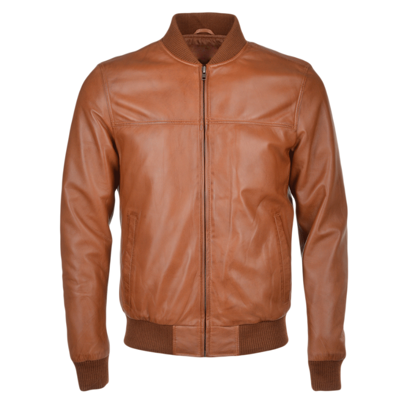 Men's Bomber Leather Jacket | Black, Brown, & Corodovan The Stitch Fit