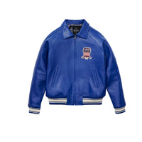 Men's Avirex Real Leather Jacket, Flight Bomber, American Varsity Style