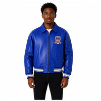 Men's Avirex Real Leather Jacket, Flight Bomber, American Varsity Style
