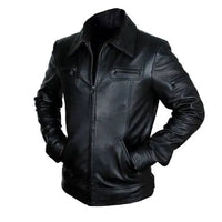 Men's Classic Leather Jacket | Black The Stitch Fit