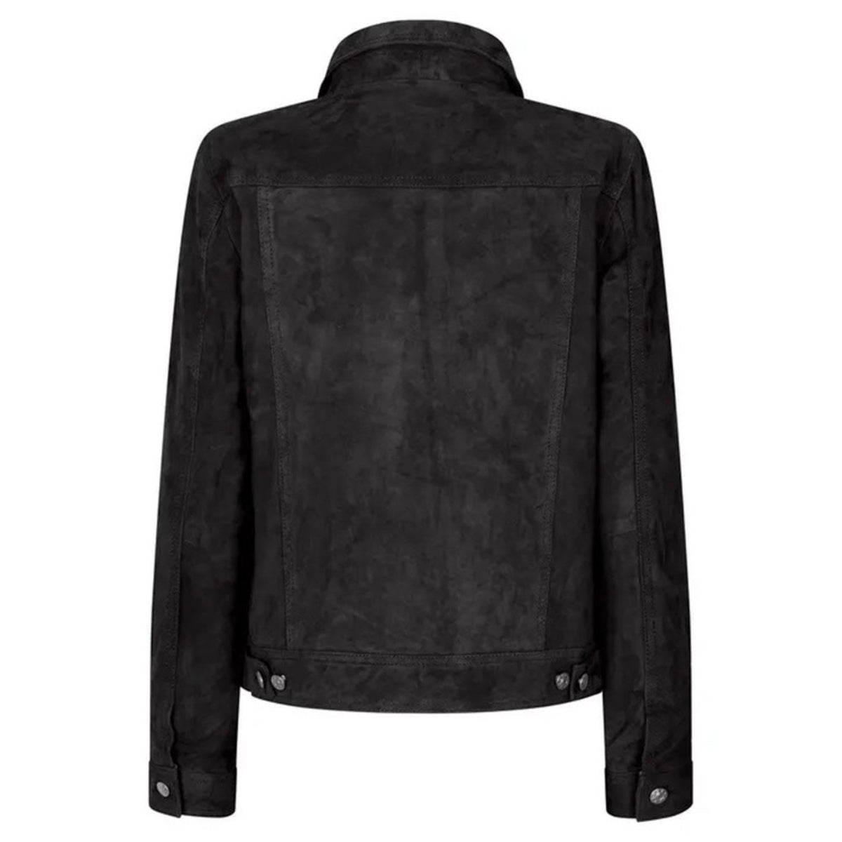 Women's Suede Vintage Jacket, Leather Biker Style | Black & Brown The Stitch Fit