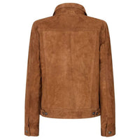 Women's Suede Vintage Jacket, Leather Biker Style | Black & Brown The Stitch Fit