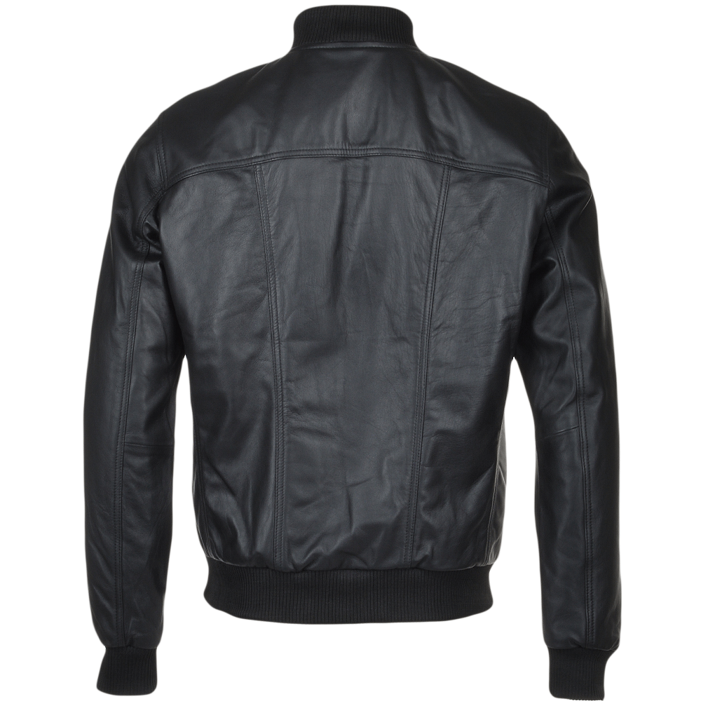 Men's Bomber Leather Jacket | Black, Brown, & Corodovan The Stitch Fit