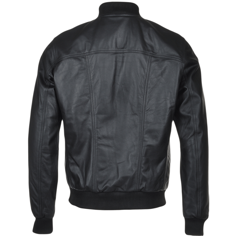 Men's Bomber Leather Jacket | Black, Brown, & Corodovan The Stitch Fit