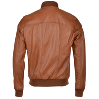Men's Bomber Leather Jacket | Black, Brown, & Corodovan The Stitch Fit