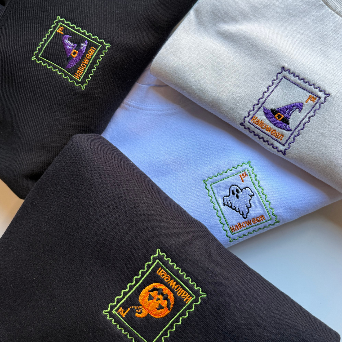 Spooky Pumpkin Cropped Sweatshirt - Halloween - Relaxed Fit