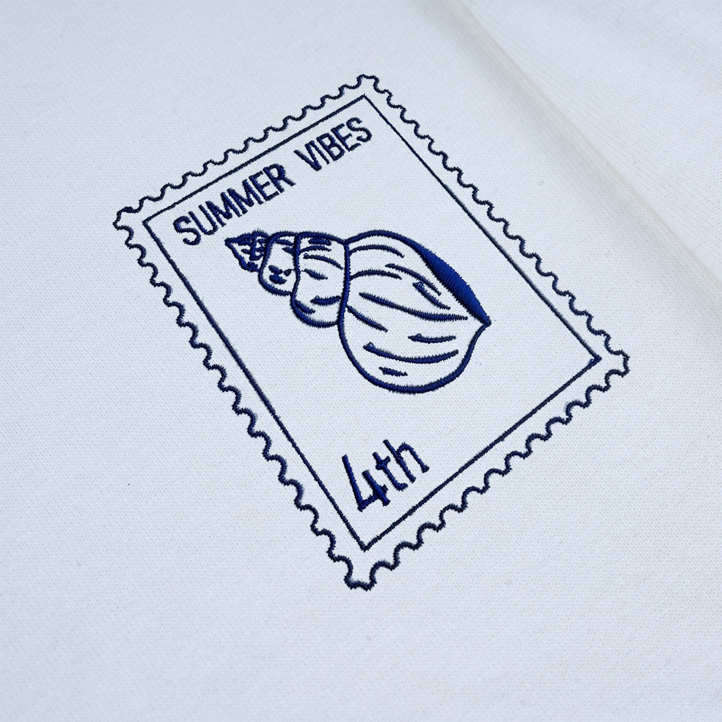 Sea Snail - Summer Vibes 4th - Unisex Oversized T-Shirt - White