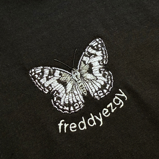 Marbled White Butterfly T-Shirt - Butterfly - Unisex Relaxed Fit