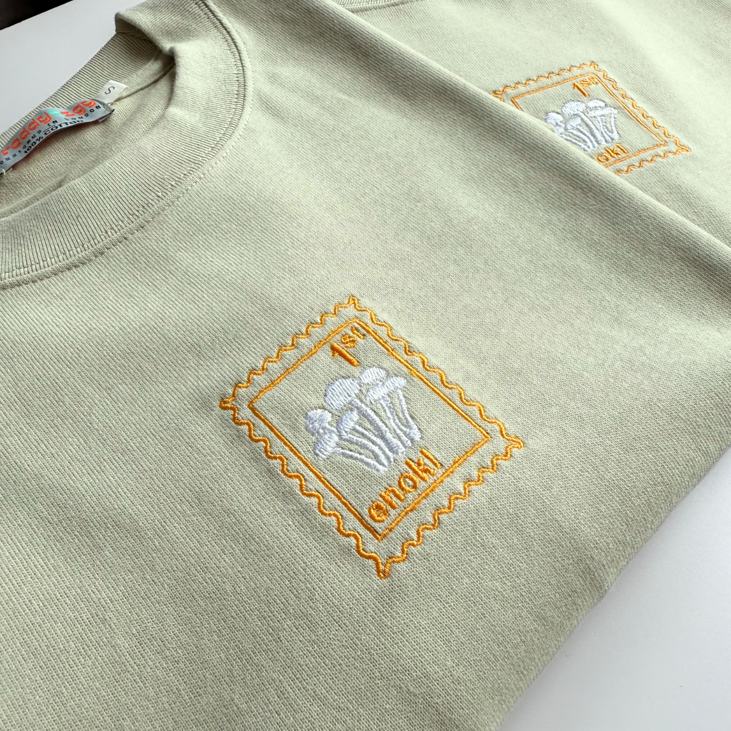 Enoki Mushroom - Oversized Unisex Premium T-Shirt - Pastel Green