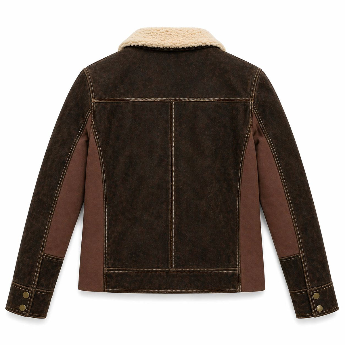 Men's Rick Grimes The Walking Dead Season 6 Real Suede Leather Jacket | Brown The Stitch Fit
