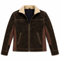 Men's Rick Grimes The Walking Dead Season 6 Real Suede Leather Jacket | Brown The Stitch Fit