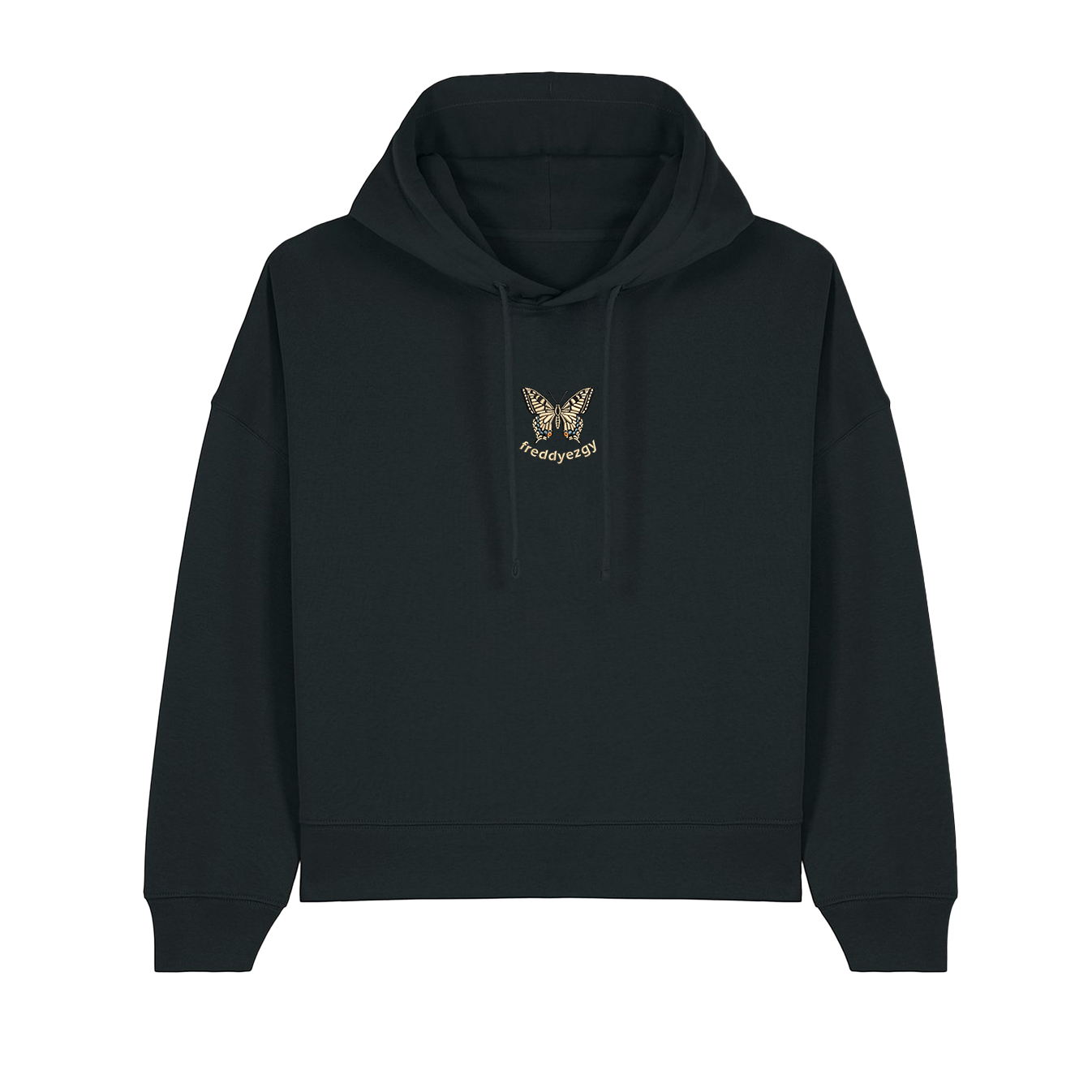 Swallowtail Butterfly Cropped Hoodie - Butterfly - Unisex Relaxed Fit