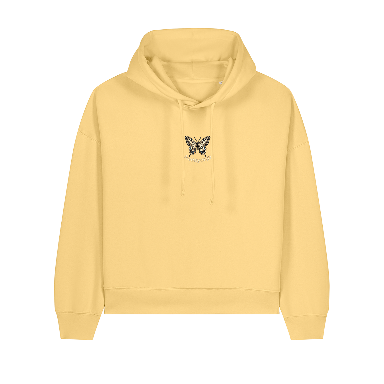 Swallowtail Butterfly Cropped Hoodie - Butterfly - Unisex Relaxed Fit