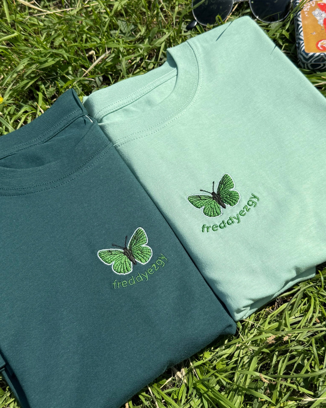 Green Hairstreak Butterfly T-Shirt - Butterfly - Unisex Relaxed Fit