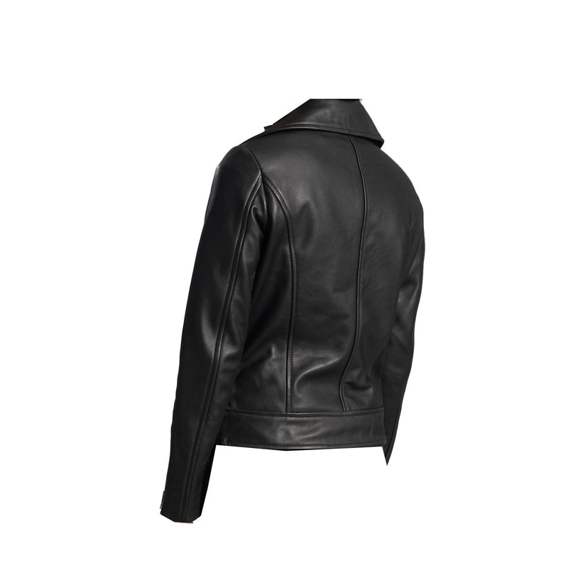 Women Asymmetrical Leather Jacket | Black The Stitch Fit