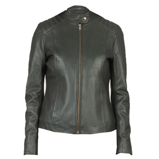 Women's Genuine Leather Jacket | Green