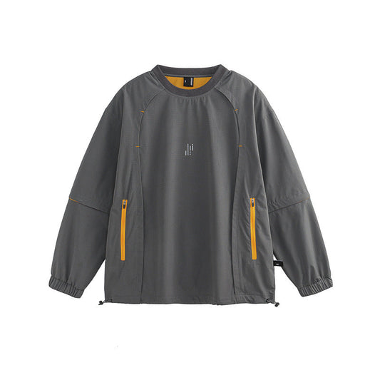 Contrast Color 3-in-1 Functional Sweater